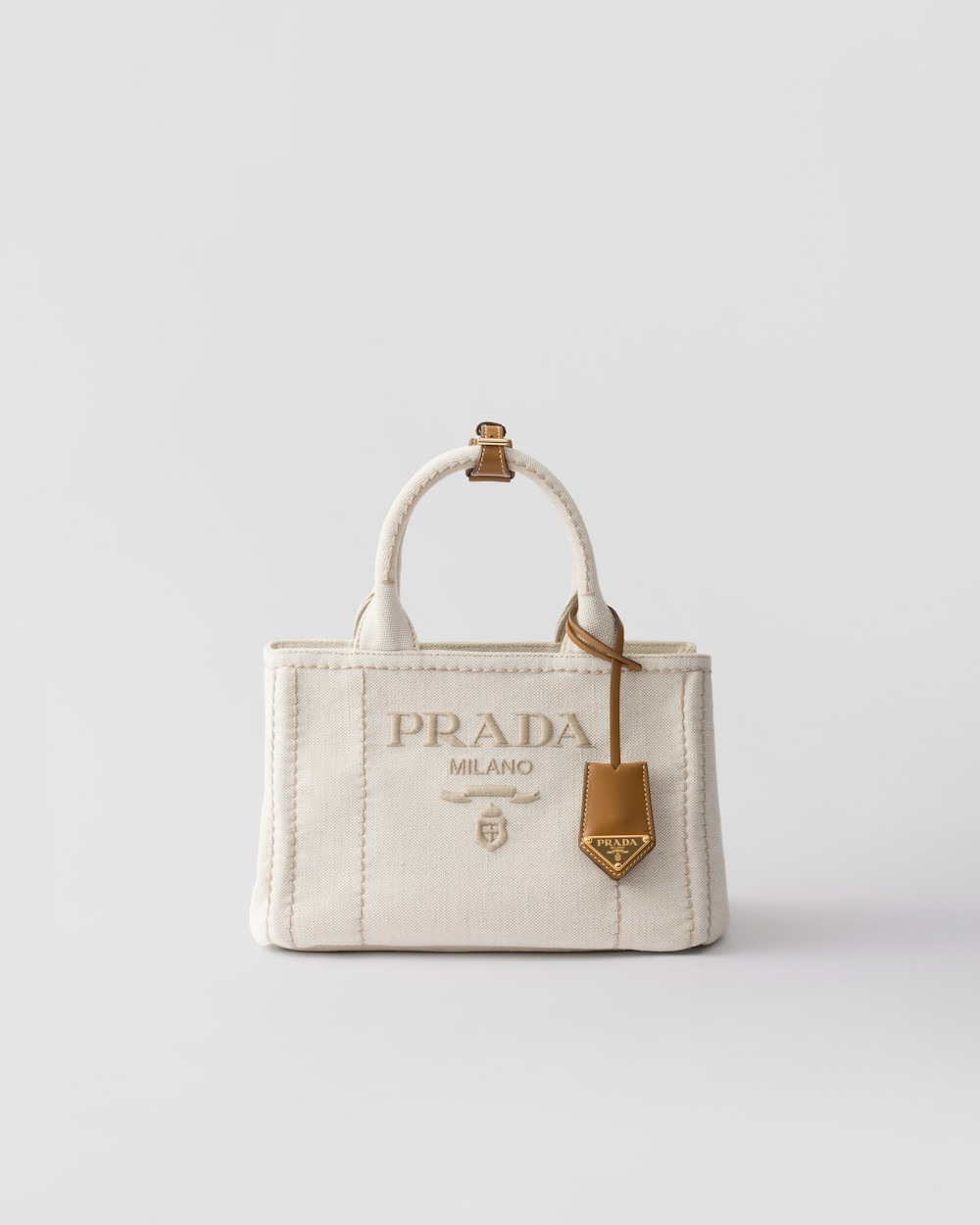 Small Linen Blend Handbag - Image 1